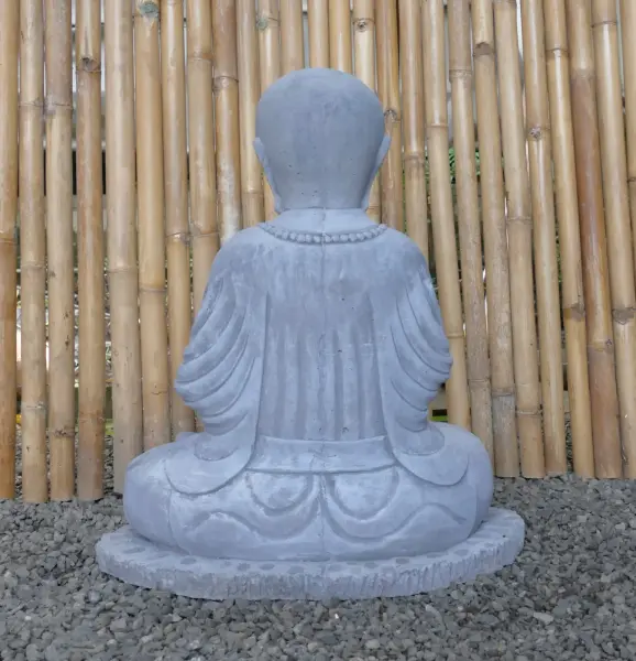 Product image 8 of the product “Lokesh - Seated Monk no hair, 64 cm H | cast stone ”